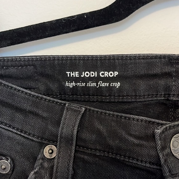 AG The Jodi Crop Size 28 Grey/Black - Picture 2 of 4